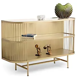 JV Möbel Eleganter Konsolentisch 120 x 40 x 80 cm beige