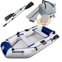 HOME DELUXE - Schlauchboot Pike Small - Material: strapazierfähiges PVC- Maße: LxB ca. 230 x 128 cm - für bis zu 3 Personen | Beiboot, Motorboot, Ruderboot