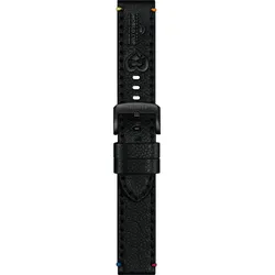 Tissot Leder Lederarmband 22mm Basketball Worldcup FIBA" T852049528" - schwarz mit bunten Ziernähten