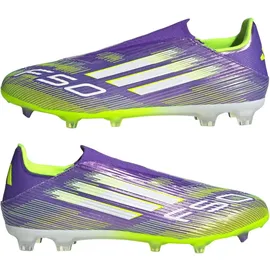 adidas F50 League Laceless FG/MG Purple Rush / Cloud White / Lucid Lemon 45 1/3