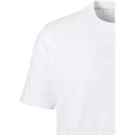 H.I.S. T-Shirt "Unterziehshirt mit Rundhals", Herren, Gr. L, weiß, Single Jersey, Obermaterial: 95% Baumwolle, 5% Elasthan, unifarben, Basic, bequem normal, Rundhals, abgesteppte Kante, Shirts T-Shirt, aus Baumwoll-Mix