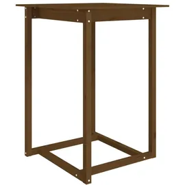 vidaXL Bartisch 80 x 80 x 110 cm Honigbraun