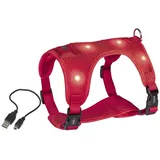 Nobby LED Hundegeschirr FLASH Mesh rot,