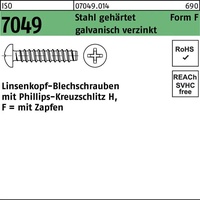 Industrial Quality Supplies ISO 7049 Form F Linsenkopf-Blechschraube VG
