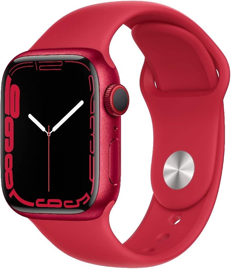 Apple Watch Series 7 [GPS + Cellular, inkl. Sportarmband rot] 41mm Aluminiumgehäuse rot (Neu differenzbesteuert)