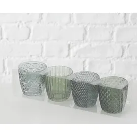 Boltze Teelichthalter Marilu Glas grün