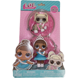 New LOL Suprise Puppen Little Sister Braune Haare mit Haustier Katze 2er Set