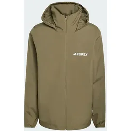adidas Multi Essentials 2L Regenmantel Herren Olive Strata M