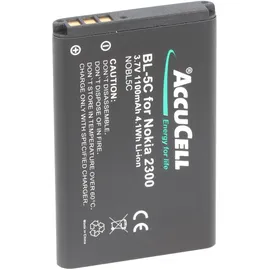 AccuCell Akku passend für Nokia 3650, BL-5C, 1100mAh
