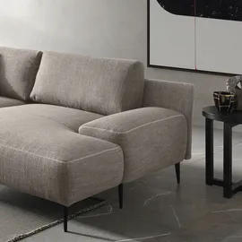 Designwerk Eckcouch Leder 3-Sitzer Beige