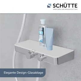 Schütte OCEAN Duschthermostat mit Ablage für 1 Verbraucher Chrom/Weiß 60535