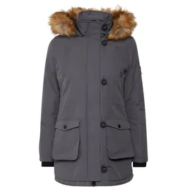 Oxmo OXActa Damen, Wintermantel Parka Mantel mit Kapuze | Gr.: XS