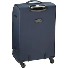 Bowatex Trolley Leicht groß 77 cm Stoff Rollen Koffer 120 Liter Blau Bowatex - Blau/Dunkelblau