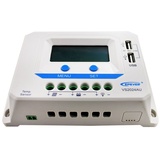 Epever EPEVER® PWM Laderegler 20A, VS2024AU Charge Controller,12V/24V Auto work, 20A, 12V/24V mit LCD Dispaly USB Anschluss(VS2024AU)