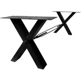 SIT Möbel Tischbein SIT, grau (antikschwarz), B:80cm H:73cm T:15cm, Tischbeine, Tischbein, im Industrial-Stil