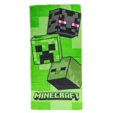 Carbotex Minecraft Badetuch 70 x 140 cm grün