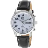 ETT Eco Tech Time EGS-11436-12L Herrenuhr Funk-Solar mit Lederband Gobi