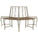 vidaXL Baumbank 160 x 80 x 89 cm Antikbraun