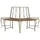vidaXL Baumbank 160 x 80 x 89 cm Antikbraun