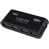 Logilink USB 3.0 Hub 4-Port Schwarz