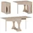 RODNIK FLEXI 80 x 76 x 80 cm Eiche Sonoma