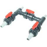 Wacredo Wärmepumpen Anschluss-Set Ø 50 mm Bypass Anschluss Set Solar Heizung Pool | Schwimmbad | Pool-Wärmepumpen | Solarheizung | Steuerung der Wasserzufuhr für eine optimale Temperaturregulierung
