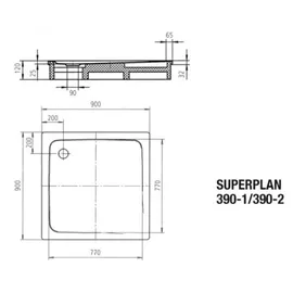 Kaldewei SUPERPLAN CLASSIC 390-1