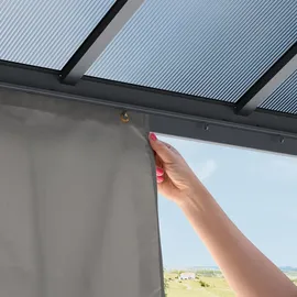 primeyard Luma 3 x 3 m inkl. 4 Seitenteile Grau