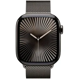 Apple Watch Series 10 GPS + Cellular 42 mm Titangehäuse schiefer Milanaise Armband schiefer