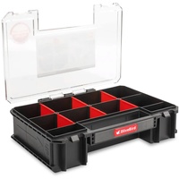 OliveBird Sortimentskasten Kleinteilemagazin Organizer Multi System Two Werkzeugbox 10 Fächer Werkzeugkoffer 260x180x65 mm