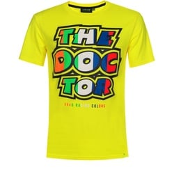 VR46 The Doctor Stripes T-Shirt, geel, XS Voorman