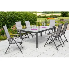 Merxx Trivero Gartenmöbel-Set 7-tlg. diamantbraun 50296-217