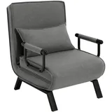 3-in-1 Schlafsessel Leinen – Verstellbare Rückenlehne, Schlafbereich