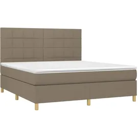vidaXL Boxspringbett 180 x 200 cm Taupe