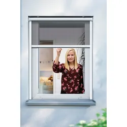 Insektenschutz-Rollo SCHELLENBERG "für Fenster, Fiberglas Fliegengitter mit Aluminium Rahmen", weiß, B:160cm H:160cm, Fiberglas, Rollos, in verschiedenen Farben und Größen erhältlich