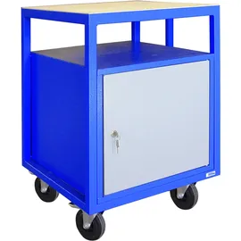 Güde Werkbank Stahl 60 x 57 x 85 cm blau mit Tür