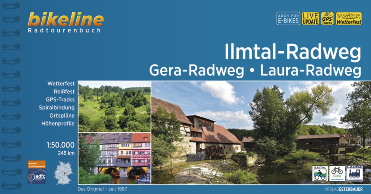 Ilmtal-Radweg - Gera-Radweg - Laura-Radweg  Kartoniert (TB)