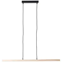Brilliant LED Pendelleuchte Arion in Natur-hell und Schwarz 22W
