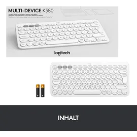 Logitech K380 DE grauweiß