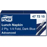 TORK Servietten Tork 18462, Maße: 33 x 33cm, 2lagig, blau 5010195457386 Tork 200 Stück