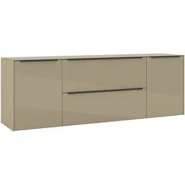 Set One by Musterring Reno TV-Lowboard 182 cm Grau/Taupe Glas