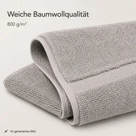 SCHIESSER Badvorleger, Grau, Textil, 50x70 cm, Badtextilien, Badematten
