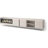 SKRAUT HOME Lowboard 315x50 cm Beige Holzwerkstoff
