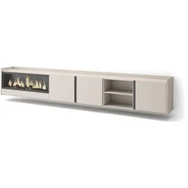 SKRAUT HOME Lowboard 315x50 cm Beige Holzwerkstoff