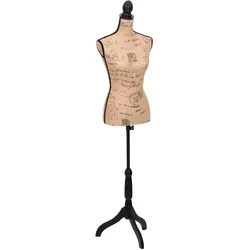 Damenbüste Schneiderpuppe Büste Torso Angezogen Mannequin Jute