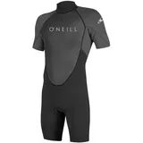 O'Neill Wetsuits Men's Reactor-2 2mm Back Zip Spring Wetsuit, Black/Graphite, S