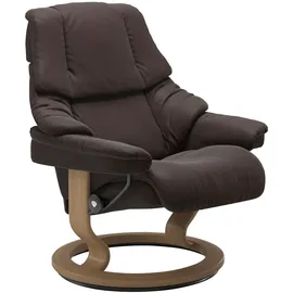 Stressless Relaxsessel "Reno", braun (chocolate paloma), B:75cm H:96cm T:75cm, Leder BATICK: BATICK ist ein leicht korrigiertes, durchgefärbtes und genarbtes Möbelleder, bei dem die meisten Unebenheiten und Spuren in der Regel entfernt wurden.