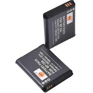 DSTE BP-70A BP70A Akku (2er-Pack) kompatibel mit Samsung ST65 ST66 ST67 ST70 ST72 ST76 ST80 ST90 ST95 ST100 ST700 ST6500 SL50 SL600 SL605 SL630 WB30F WB35F WB50F