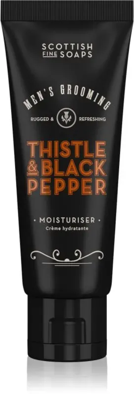 Scottish Fine Soaps Thistle & Black Pepper feuchtigkeitsspendende Gesichtscreme für Herren 75 ml