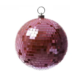 SATISFIRE Spiegelkugel 20cm hellrosa Discokugel Mirrorball Party Disko Deko